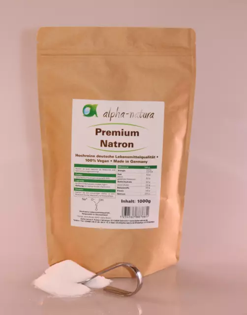 6 x 1Kg reines Natron Natriumhydrogencarbonat in Lebensmittelqualität E500ii