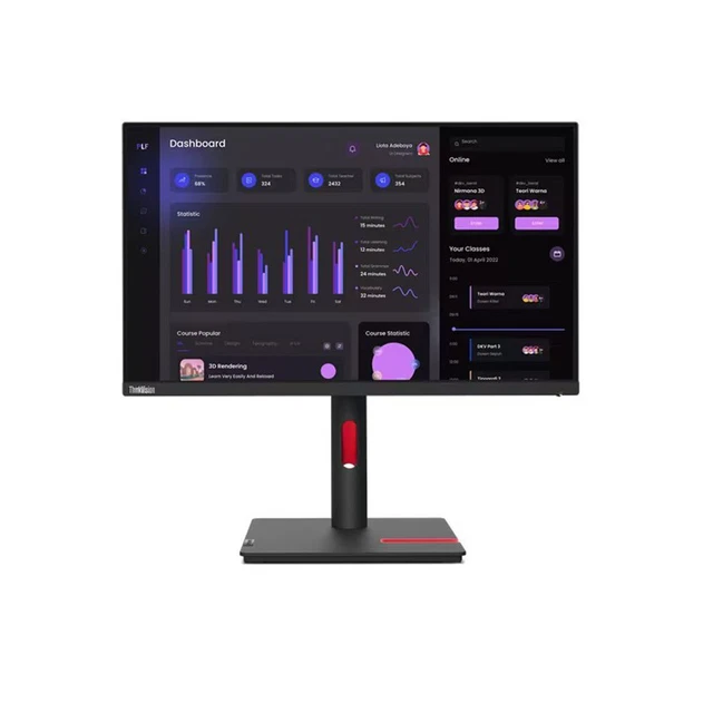 Lenovo Thinkvision T24i-30 23.8 " 1920 X 1080 Pixels Full Hd Ips Panel Hdmi Vga
