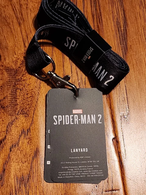 Marvel's Spider-Man 2 PS5 Video Game Promo Lanyard SDCC San Diego Comic-Con 2023