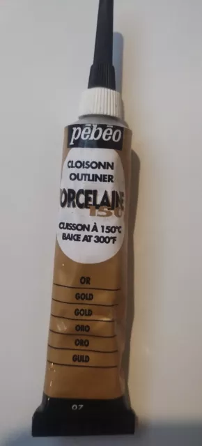 Pebeo Porcelaine 150 Outliner 20ml Gold