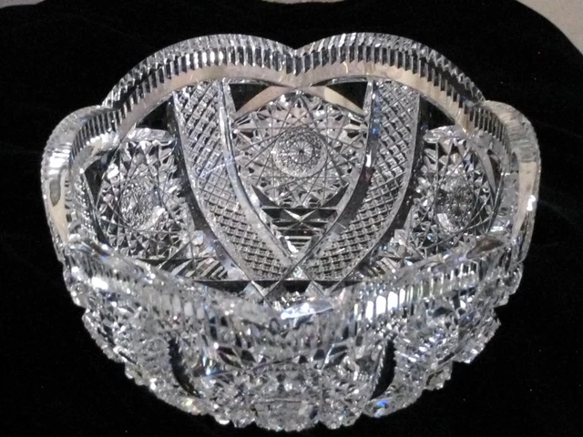 American Brilliant Cut Signed Hawkes Bowl American Brilliant Cut Signed Hawkes Bowl