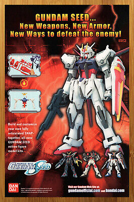 2004 Mobile Suit Gundam Seed Action Figure Model Kits Print Ad/Poster Toy Art
