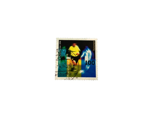 Deutscher Fussballmeister 1996 Borussia Dortmund 100 Briefmarke Gestempelt