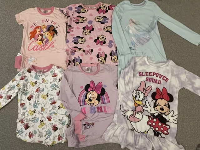 Girls Large Disney Pyjama Nightdress Bundle Age 6-7 Years