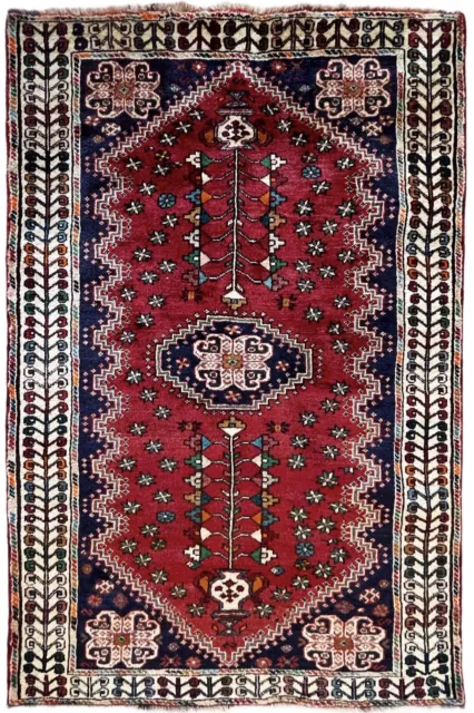 Stunning Vintage Antique Exquisite Hand-Knotted Rug 3’ 8” x 5’ 9” (INV167)