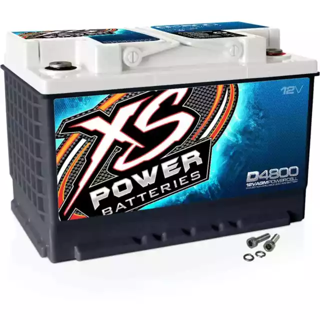 XS Power D4800 D-Series AGM Battery 12-Volt CA: 815 Ah: 60 2000W / 3300W Max Amp