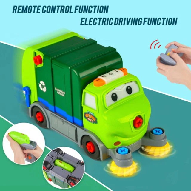 TAKE APART REMOTE Control DIY Bin Lorry Truck Toy Educational Toy for