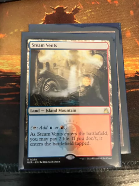 MTG Steam Vents x1 'M/NM' *Ravnica Remastered*