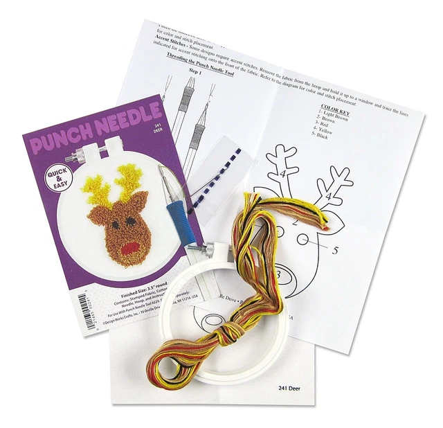 Kit de agujas perforadoras Design Works 3,5" ciervos redondos -DW241