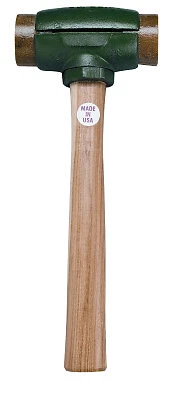 Split Head Hammers, 1 1/2 in Dia., 14 in Handle, Rawhide Garland Mfg 31002