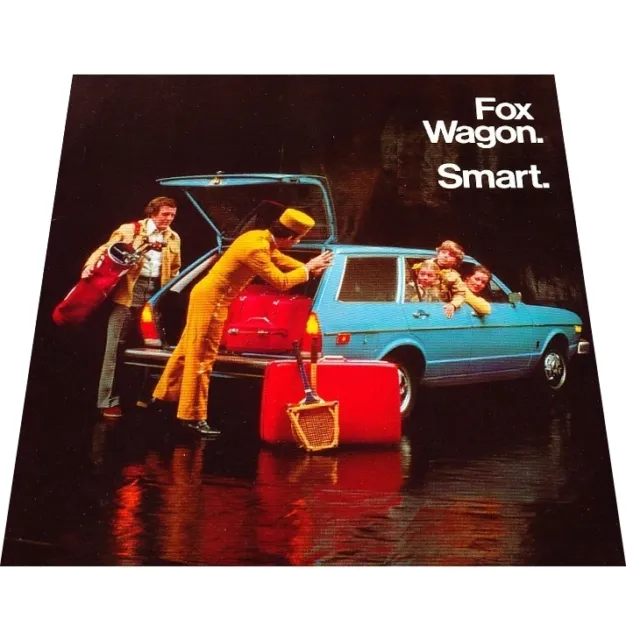 1975 Audi Fox Station Wagon Original Car Sales Brochure Folder