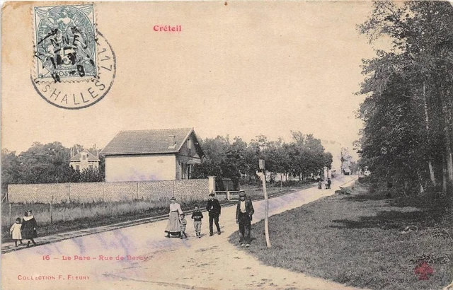 Cpa 94 Creteil Le Parc Rue De Bercy