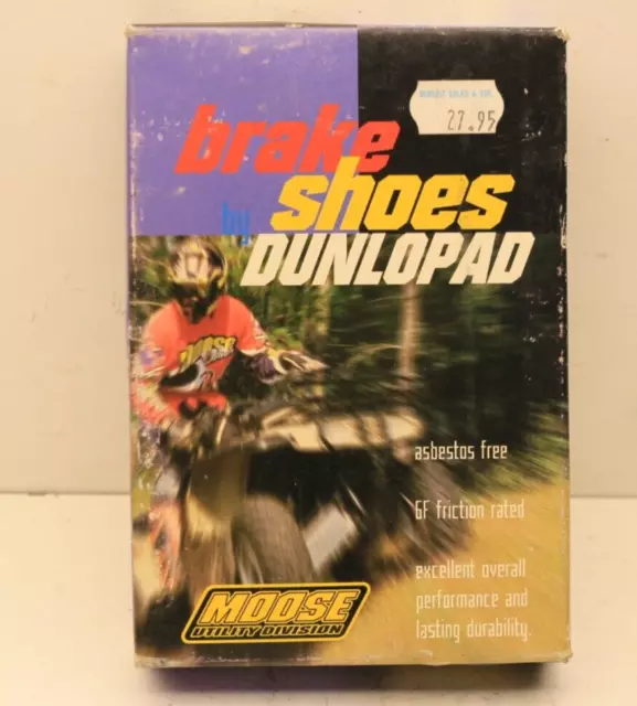 NOS Moose Brand for Yamaha Big Bear & Kodiak ATV Dunlopad Brake Shoes M9165
