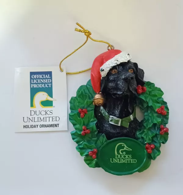 Kurt Adler/Ducks Unlimited Black Lab Christmas Ornament