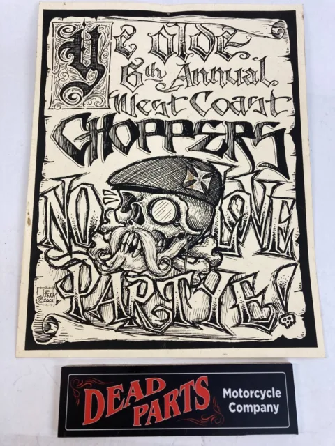Harley West Coast Choppers Jesse James original No Love Party 6th annual flyer