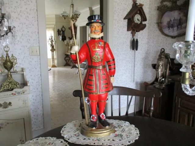 Beefeater Man 1970's large 25" tall