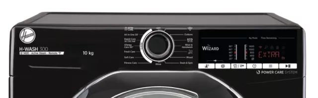 Hoover 9kg Washing Machine 1400 Spin - Black - H3WS4105TACBE-80 2