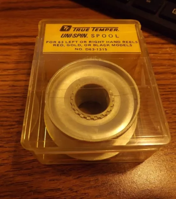 1 New Old Stock Bronson True Temper Uni-spin 63 FISHING REEL Spool NIB D63-1315