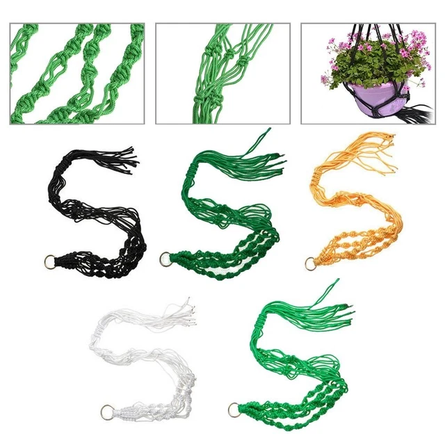 Pratico appendiabiti per piante supporto vaso fiori accessorio adattatore cesto corda
