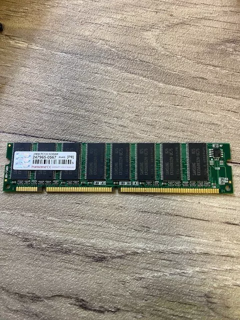 VINTAGE DIMM SDRAM 256MB 133 MHZ PC133 168 PIN RAM MEMORY memoria