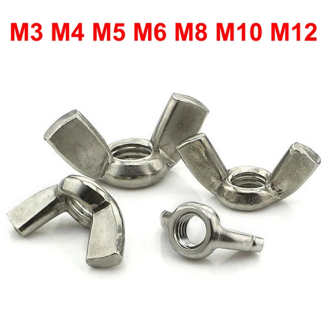 Écrous Ronds à Fente M3 M4 M5 M6 M8 M10 - Acier Inoxydable 304 A2 - Filet Métrique