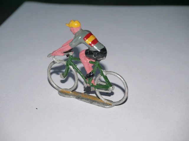 Lot De 11 Figurines Cyclistes Anciennes Quiralu - Vélo Salza, Tour De France - Jouet Vintage