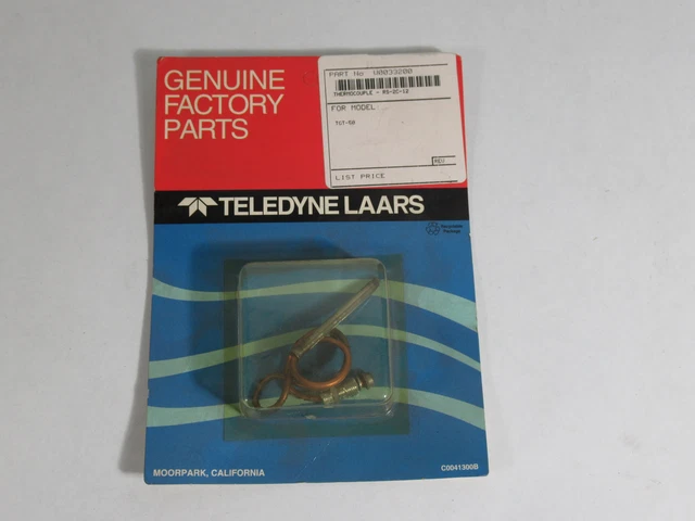 Teledyne Laars W0033200 RS-2C-12 Thermocouple for Model TGT-50 ! NEW !