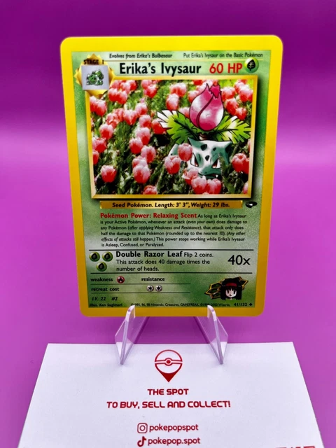 Pokemon Card Erika's Ivysaur - Gym Challenge Non Holo - 41/132 - English