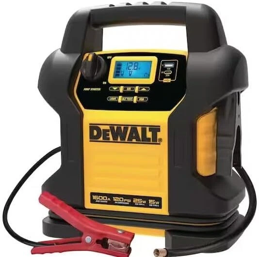 DEWALT DXAEJ14 1600 Peak Amp Jump Starter with Digital Compressor USB