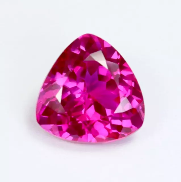 AAA Natural Ceylon Pink Sapphire Certified Loose Trillion Gemstone Cut 12.50 CT