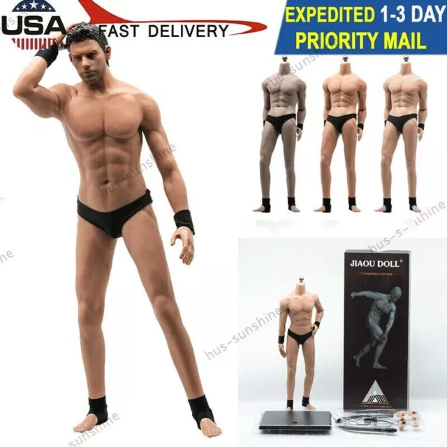 JIAOU DOLL 1/6 Seamless Male Body Man Action Figure fr 12 Phicen Hot Toys  Fair $98.99 - PicClick AU