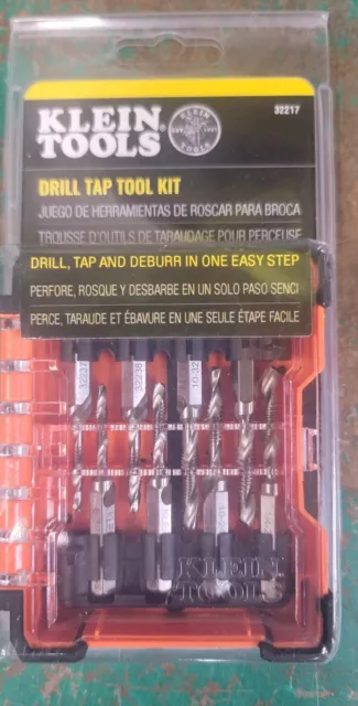 Klein Tools 32217 8 Piece Drill Tap Tool Kit Works With Quick Connect
