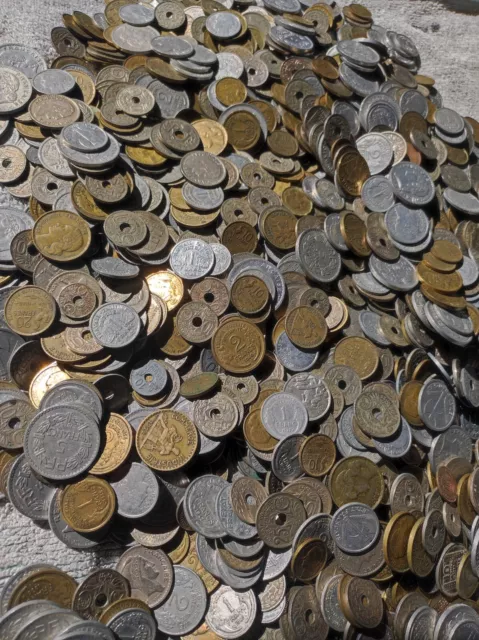 5,9 kilos de pièces de monnaie française