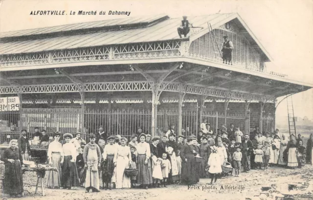 Cpa 94 Alfortville Le Marche Du Dahomey