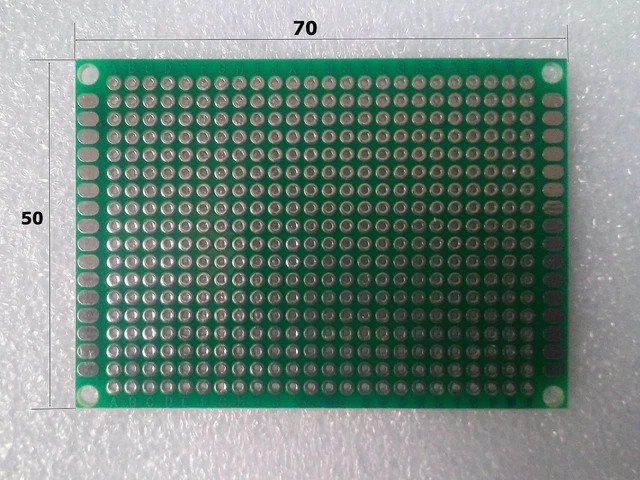 carte vierge de circuit imprimé prototype universel PCB Diy 50x70 mm  .B55.3