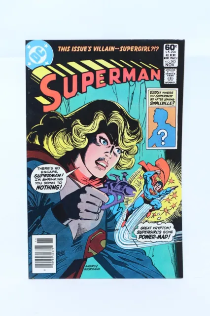 DC Comics SUPERMAN #365 Nov. 81' **NM** Ross Andru/Dick Giordano cover art