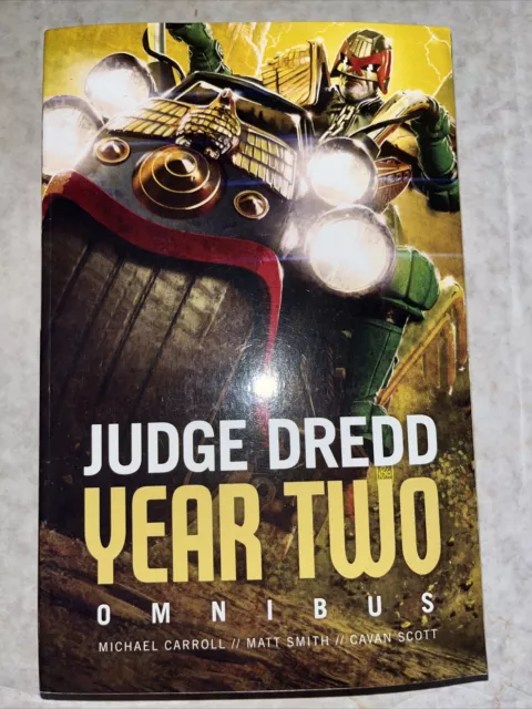 Judge Dredd: Year Two signed by editor Michael Carroll & artist Neil Roberts