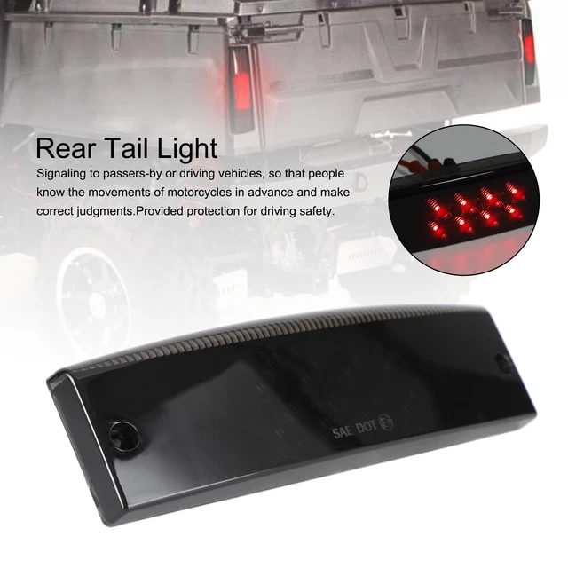 UTV Rear Tail Light 2411450 For Polaris Ranger 400 500 570 800 2011-17 Black Y3