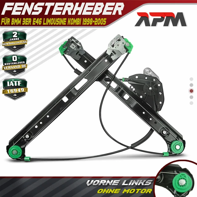 Fensterheber Elektrisch Vorne Links für BMW 3er E46 98-05 Limousine und Kombi