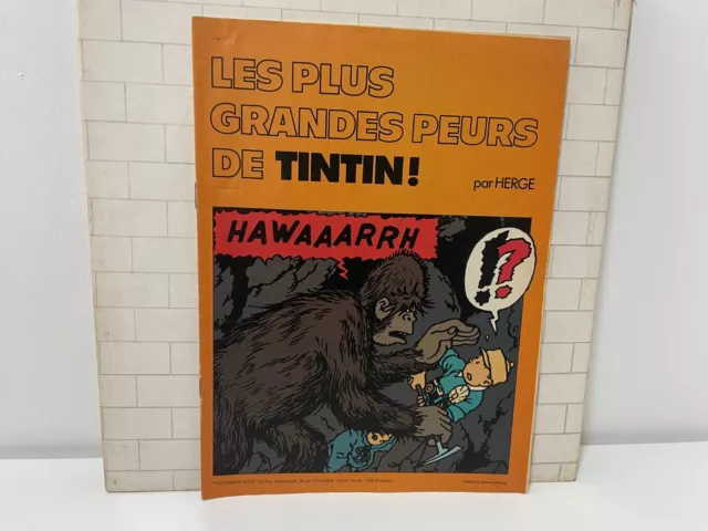 Tbe / Collector / Les Plus Grandes Peurs De Tintin ! / Herge 1976 / Pub Chevron
