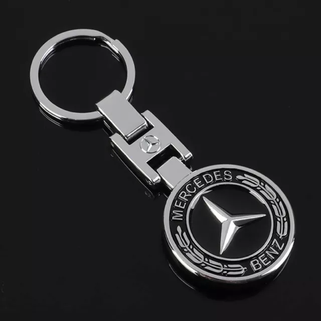 Mercedes-Benz AMG 3D Chrome Keyring Luxury Keychain High Quality Key Ring Gift