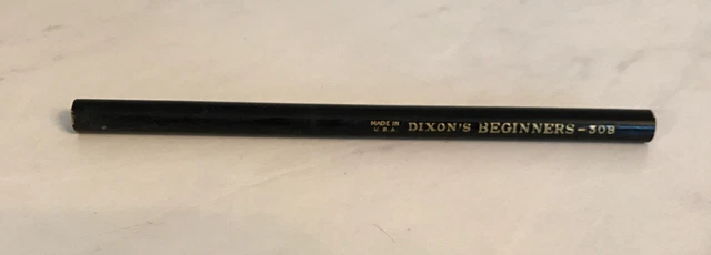 Vintage Pencil Leadfast Made in USA Dixon Beginners 308 Writing Drawing Unsharp