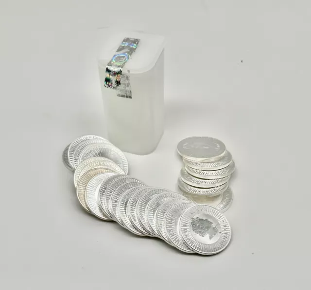 25 x 1 Oz Silber Silbermünze AUSTRALIEN 1 DOLLAR KÄNGURU  1 UNZE 2020 im Tube