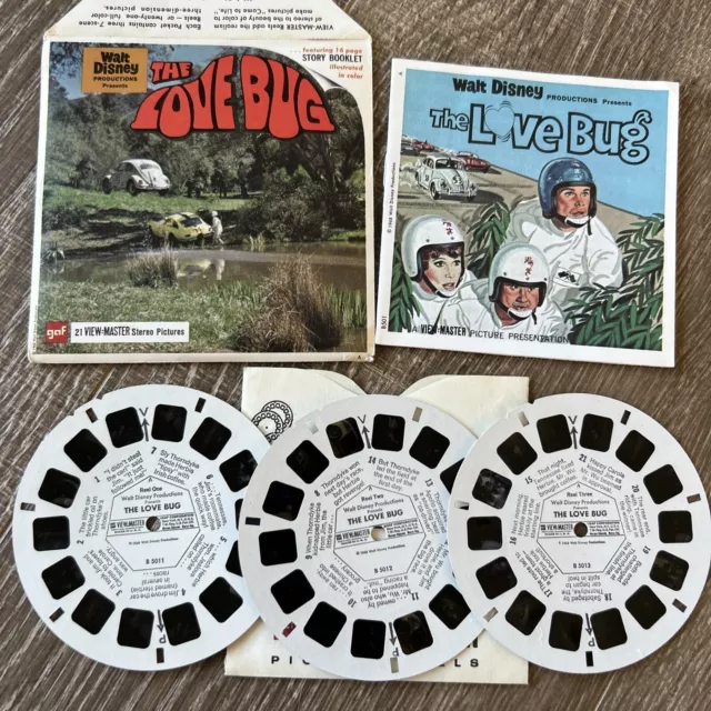 THE LOVE BUG Viewmaster Reels Set B501 Walt Disney 1968 Rare Complete O301  £12.95 - PicClick UK
