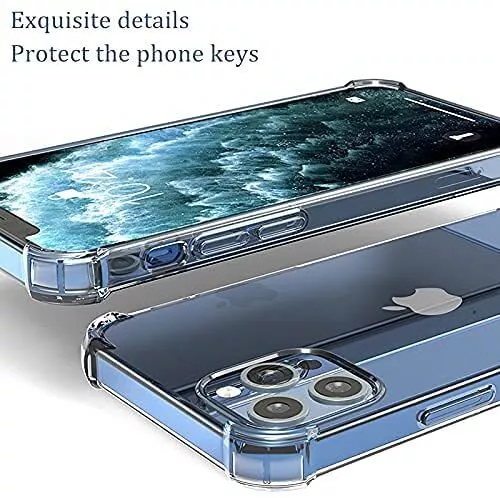 Case For iPhone 14 Pro Max Plus 13 11 12 XR 7 8 Clear Shockproof Cover Silicone