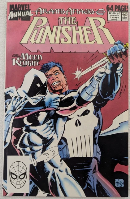The Punisher Annual Vol 1 #2 Atlantis Attacks; Marvel 1989 64 Pgs; Bill Reinhold