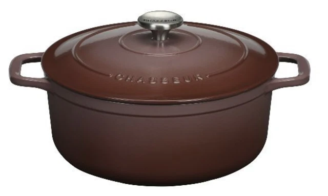 Cocotte Chasseur Cocotte ronde en fonte émaillée 24cm bleu quartz