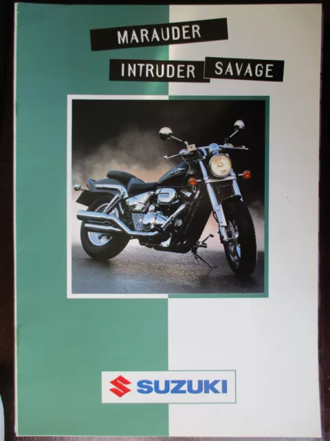 Brochure Catalogue  8 Pages 1997 Moto Suzuki Marauder Intruder Savage