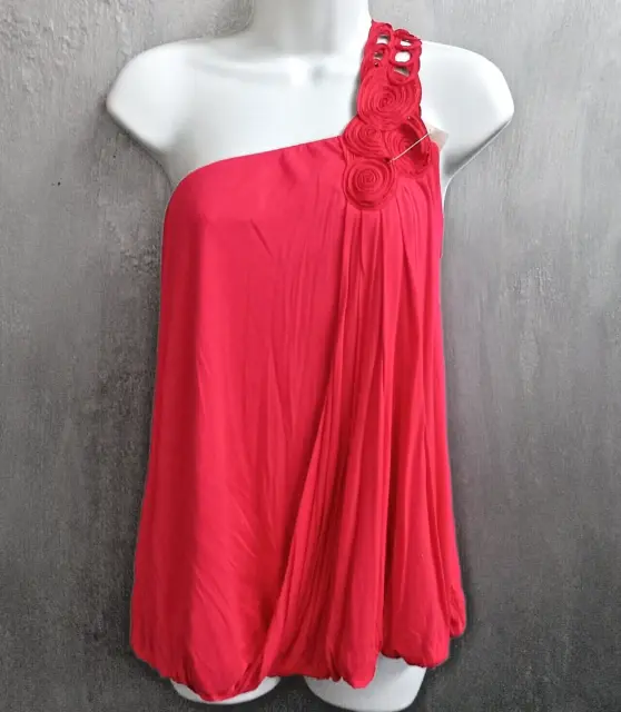 Lane Bryant Womens Plus Size 18 / 20 Red Off shoulder Top T-Shirt Blouse NEW