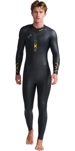 2XU Mens P:1 Propel Swim Wetsuit - Black / Ambition